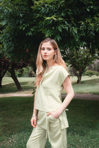 Blusa Camisera Kao - S / Verde Claro