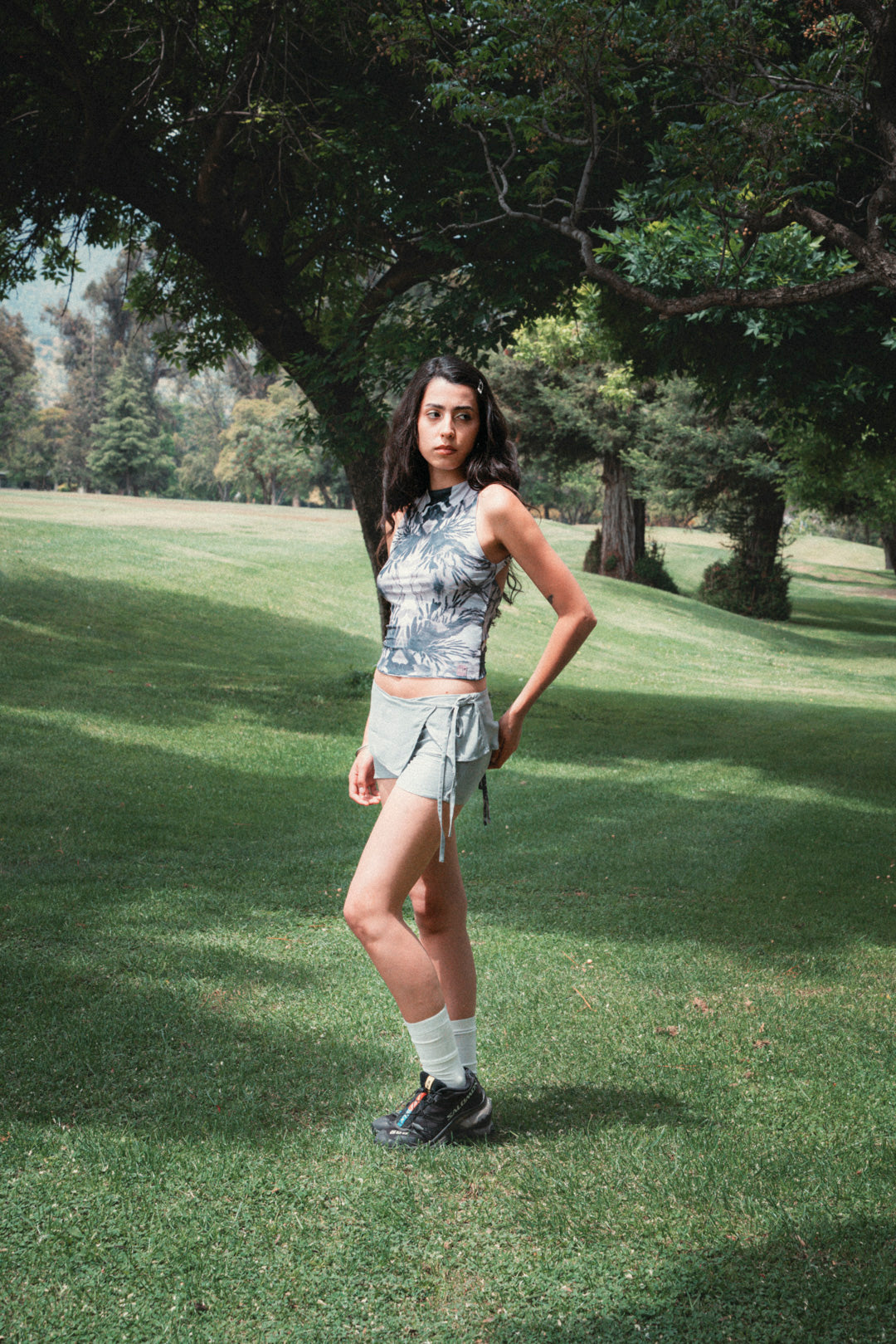 Top Malla Greta - Gris / S