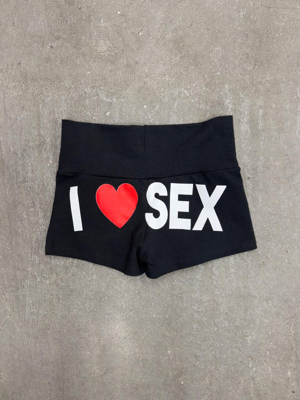 Micro Short I Love Sex - XS